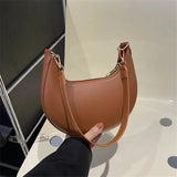 Women’s Moon-Shaped Crossbody Shoulder Bag – High-End Single Shoulder Luxury Design