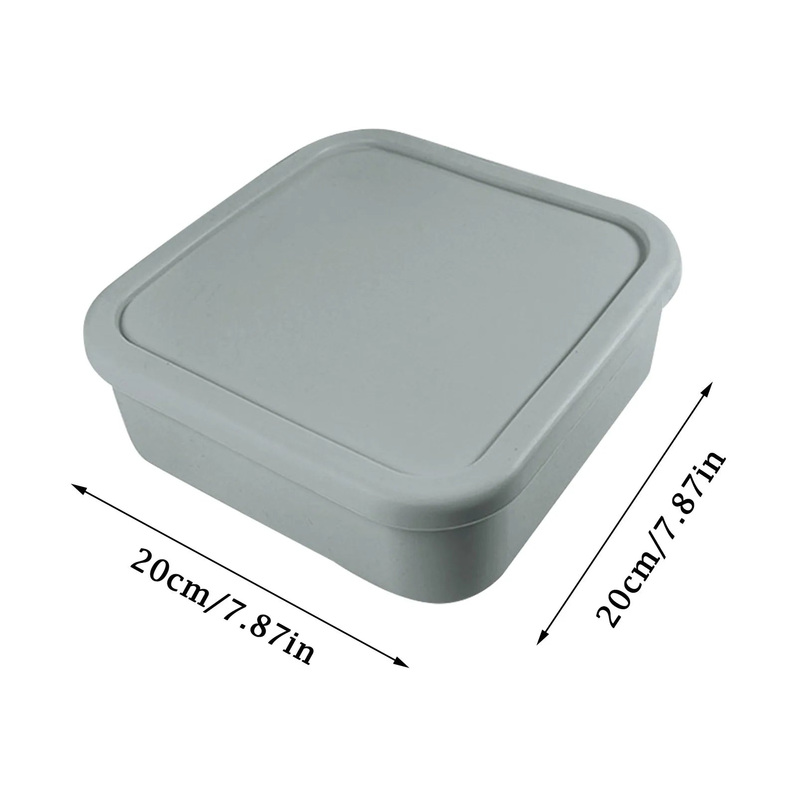 Food Grade Square Silicone Lunch Box – 4‑Compartment