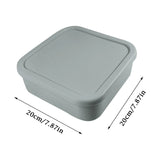 Food Grade Square Silicone Lunch Box – 4‑Compartment