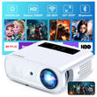 Groview Native 1080p Projector – Wi-Fi & Bluetooth, 15 000 Lux (490 ANSI), 300″ Display, 4K Support & 5G Sync