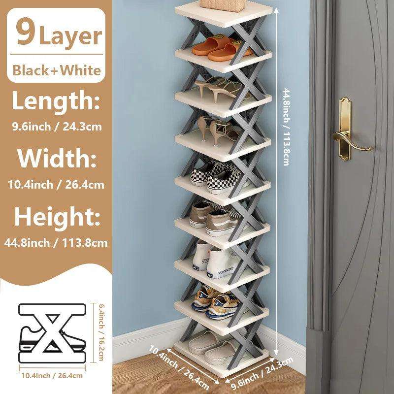 Shoe Organizer Rack – Multi-Layer, Detachable, Space-Saving Shelf for Home Use - PulinGO