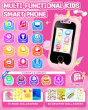 Kids Smart Phone Toy for Girls – Educational Learning Play Cell Phone with Music, Games & Lights, Perfect Birthday or Christmas Gift (Ages 3–10)
