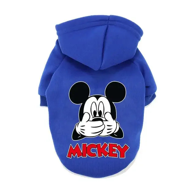 Disney Winter Dog Hoodie – Warm Cartoon Coat for Small Dogs & Puppies (Autumn/Winter Outfit)