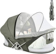 “Portable Baby Bassinet Travel Pod – Infant Lounger with Mosquito Net”