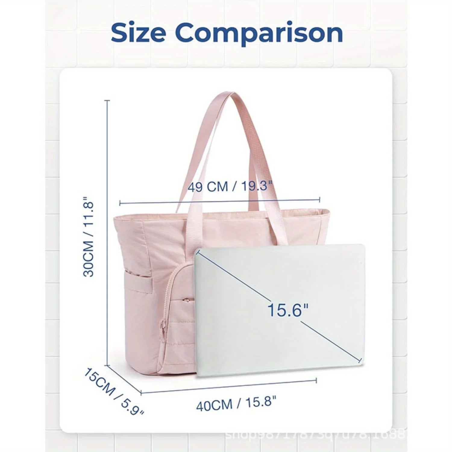 Women’s stylish pink nylon shoulder bag – lightweight portable handbag, simple casual shopping & commuter tote for daily use