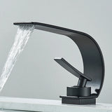 Waterfall Bathroom Sink Faucet – Single-Handle Hot & Cold Mixer Tap