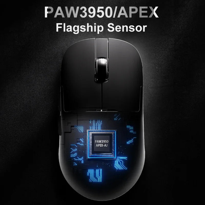Ajazz AJ159 Apex Pro Wireless Gaming Mouse – Lightweight Gamer Mouse with RGB Magnetic Charging Base for PC & Laptop