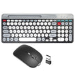 2.4G + Bluetooth Dual-Mode Keyboard & Mouse Combo – Multi-Device Wireless Set with Phone Holder for Mac, iOS, Android & Windows