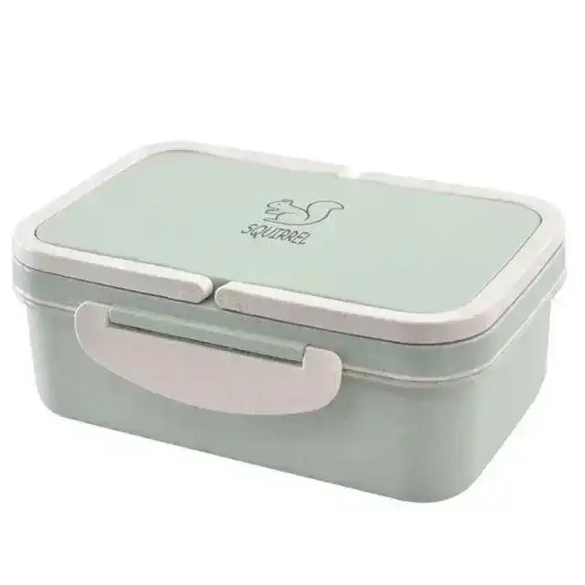 Eco-Wheat Straw Portable Lunch Box – Microwave Safe Bento Food Storage Container for Students & Camping 🍱🌾