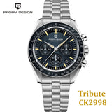 PAGANI DESIGN 2024 Men’s Luxury Quartz Chronograph Watch – Sapphire Mirror, Auto Date, Speed Dial ⌚✨