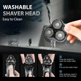 Sejoy 3D Rotary Electric Shaver – Wet & Dry Rechargeable Beard Grooming for Men & Gift-Perfect