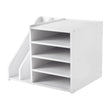📂 Desktop File Holder Organizer – White PVC Desk File Organizer & Mail Sorter for Office, Home & School