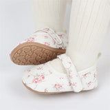 Infant Girls’ Sparkly Mary Jane Shoes – Glittery Sequin Soft PU Leather Flats with Non-Slip Sole for First Walkers