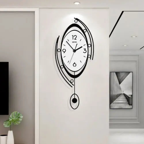Modern Nordic 3D Wall Clock – Creative Minimal Art Clock for Living Room & Bedroom Décor