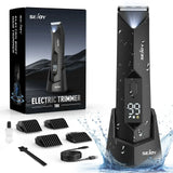 Sejoy Cordless Hair & Body Grooming Kit for Men – Rechargeable Hair Clipper, Beard Trimmer, Nose/Ear Trimmer & LED Display
