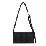 Women’s Nylon-Cotton Soft Shoulder Bag – Small Luxury Underarm Flap Handbag & Elegant Clutch Purse for Daily Use