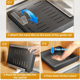 Carbon-Steel Pull-Out Cabinet Organizer – Slide-Out Drawers for Kitchen, Bathroom & Pantry