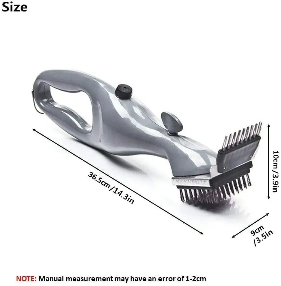 “BBQ Grill Steam Cleaning Brush – Outdoor Barbecue Scraper Cleaner for Gas & Charcoal Grills”
