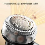 Electric Lint Remover – Rechargeable Fabric Shaver with LED Display & 3-Speed for Clothes & Upholstery