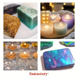 32-Color Mica Glitter Powder Set – Craft Supplies for Candle, Resin, Paint & DIY