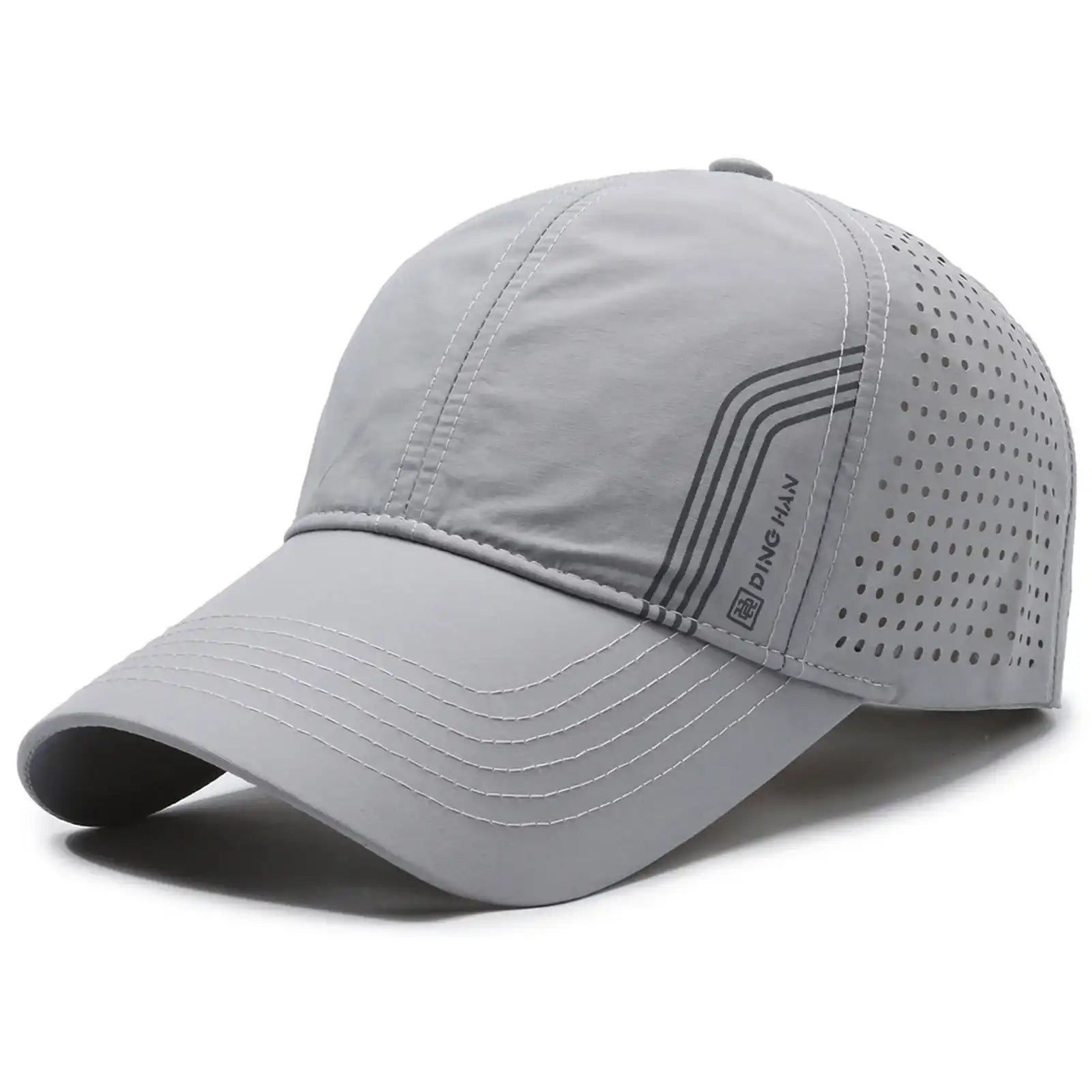 Fashion Solid Baseball Cap for Men – Breathable Mesh Sports Casual Visor Hat, Quick-Dry Summer Hollow-Out Hip-Hop Style