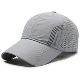 Fashion Solid Baseball Cap for Men – Breathable Mesh Sports Casual Visor Hat, Quick-Dry Summer Hollow-Out Hip-Hop Style
