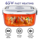 65W Electric Lunch Box Food Warmer – Portable Heated Lunch Container for Car & Home (Leak-Proof)