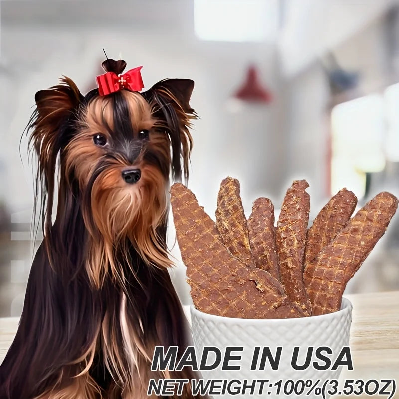 Pet Food Dog Snacks Variety Pack – Beef Jerky, Duck Jerky, Chicken Sweet Potato Sticks, Turkey Meatballs & Dried Salmon Treats