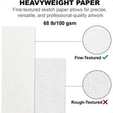 Fuxi 9×12″ Acid-Free Spiral Sketch Book – 100 Sheets 100 gsm Drawing Paper Pad