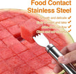2PCS Stainless Steel Watermelon Slicer & Fruit Scoop – Dual-Head Cutter, Fork & Melon Baller 🍉✨