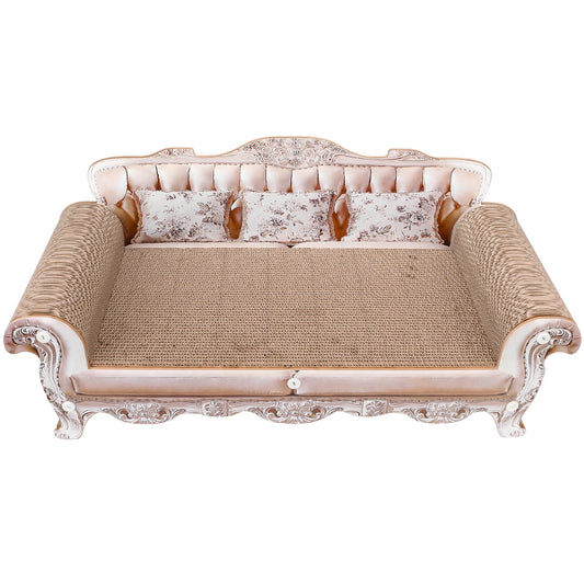 Cardboard Cat Scratcher Couch Bed – Vintage-Style Cat Sofa Scratch Lounge
