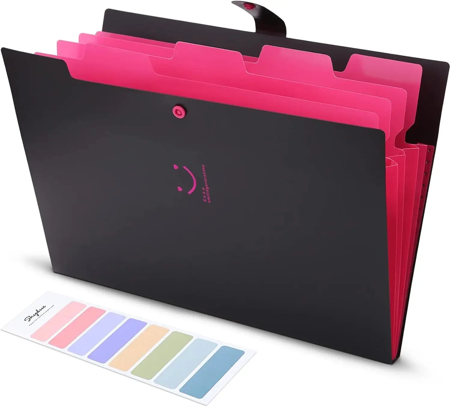 A4 Paper Expanding Folder – Pocket Organizer, Portable Document Storage for School, Office & Home (Purple)