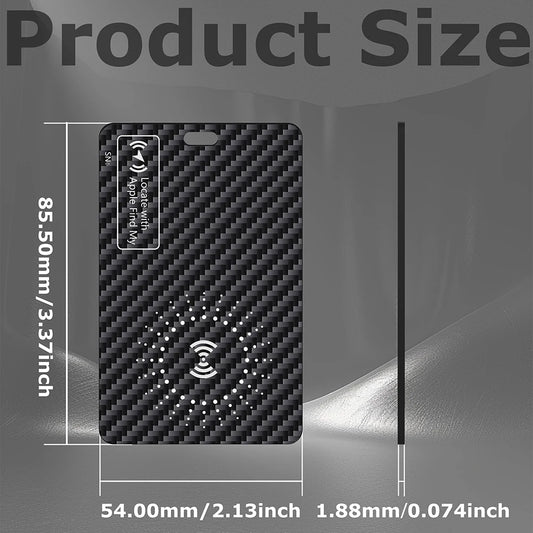 FM-23 Smart Track Card – Ultra-Thin Wallet Tracker with Wireless Charging, GPS Locator & Apple Find My Compatibility