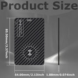 FM-23 Smart Track Card – Ultra-Thin Wallet Tracker with Wireless Charging, GPS Locator & Apple Find My Compatibility