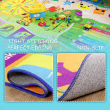 Children’s Giraffe Animal Play Mat – Large Kids’ Bedroom Carpet with Letters & Educational Design