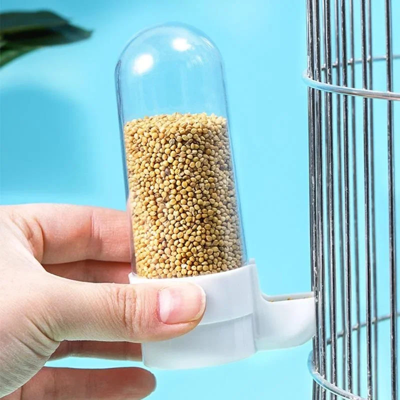 Hanging Pet Feeder & Water Dispenser – Multi-Use Feed Box for Squirrels, Parrots & Small Birds