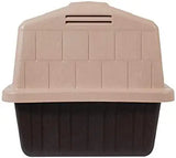 Petmate Barnhome 3 Plastic Outdoor Dog House – Durable Shelter for Small Pets (15–25 lbs), Tan