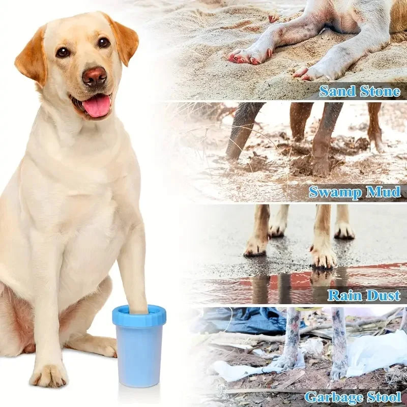 Portable Pet Paw Cleaner Cup – Reusable Dog & Cat Foot Washer for Mud, Dirt & Outdoor Adventures