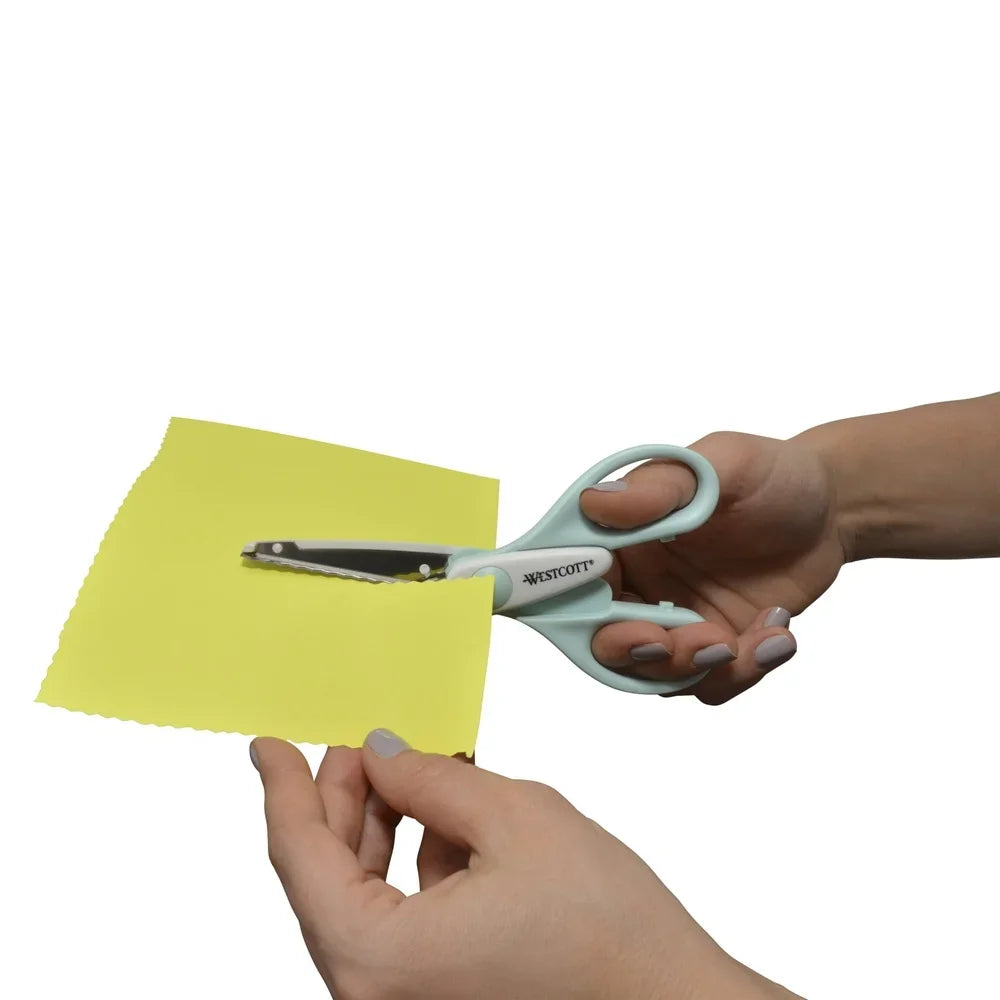 Decorative Crafting Scissors 6-Inch Set with Patterned Edges for Scrapbooking & School Projects (2-Pack)