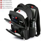 15.6" Anti-Theft School Laptop Backpack – USB Charging Water-Resistant Bookbag for Teen Boys | Ergonomic College Study Daypack