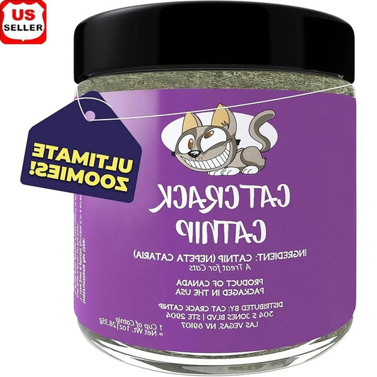 100% Natural Catnip Blend – Non-GMO North American Cat Treats for Zoomies, Safe & Non-Addictive Feline Fun