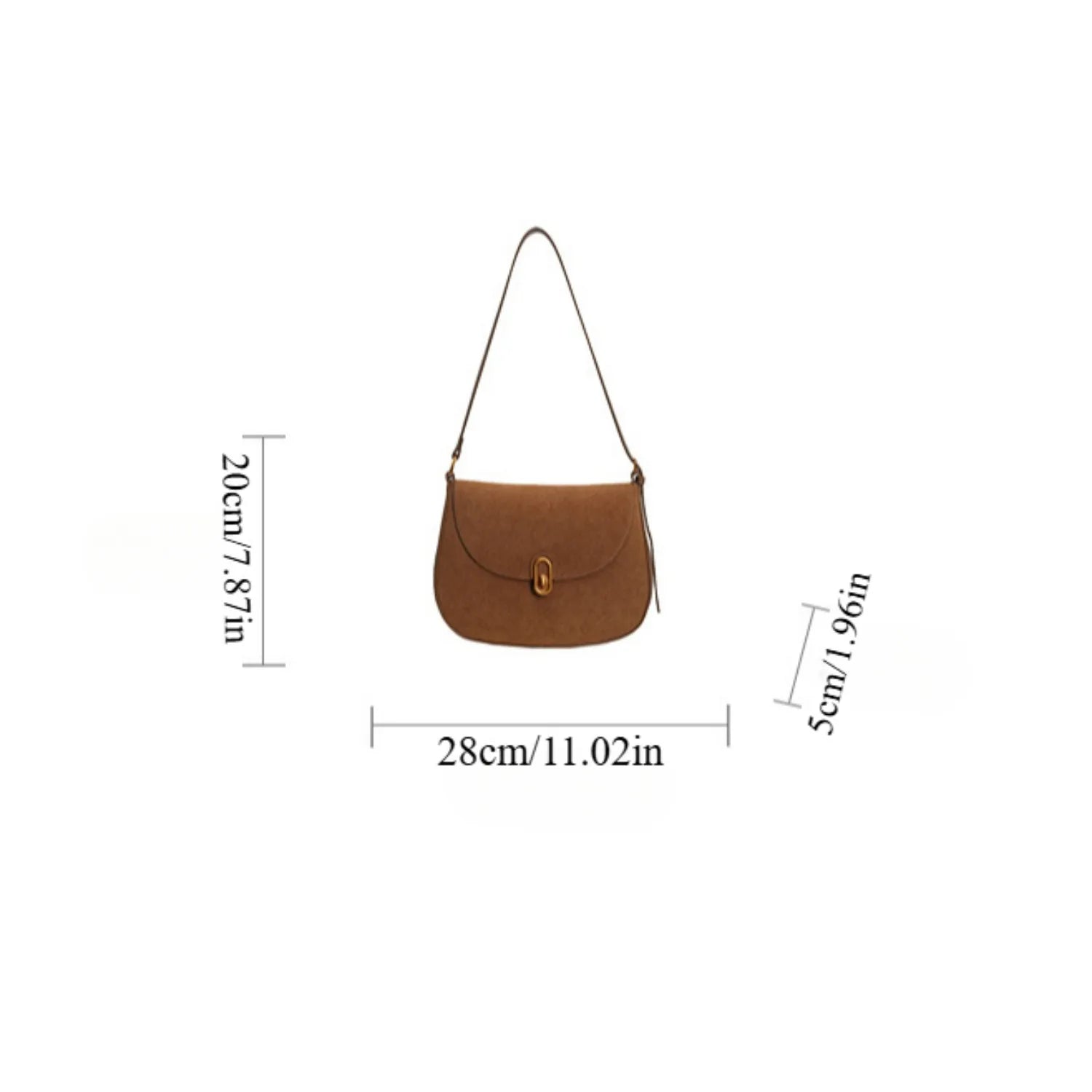 2025 Retro Fashion Women’s Saddle Bag – Minimalist Crossbody & Shoulder Bag for Daily Travel 👜✨