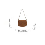 2025 New Retro Fashion Women’s Saddle Bag – Simple Crossbody & Shoulder Bag for Daily Travel 👜✨