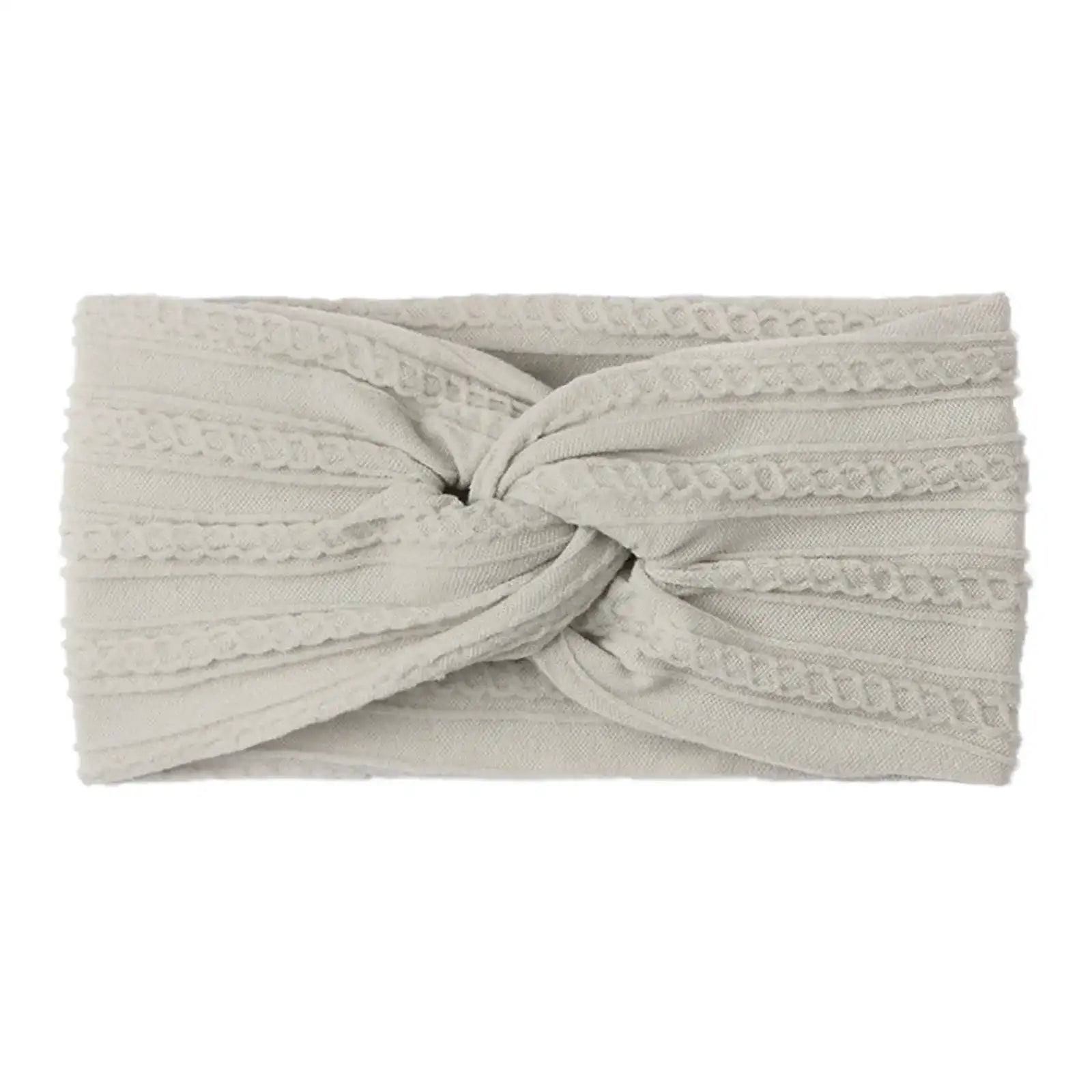 Soft Cable Knit Turban Headband for Baby Girls & Boys