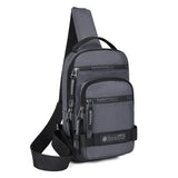 Men’s Large-Capacity Nylon Chest Bag – Lightweight Korean-Style Travel Crossbody Shoulder Backpack for Daily Use