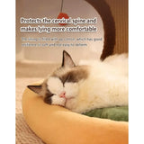 Cat Scratcher Bed with Fluffy Ball – Indoor Kitten & Large Cat Bed with Scratch Pad and Hanging Toy for Play & Rest