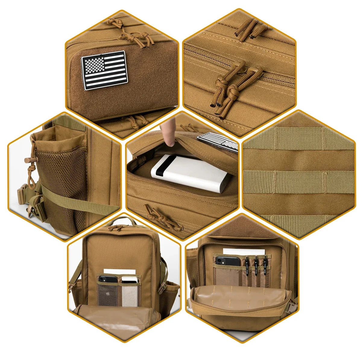 45L Tactical Backpack for Men – Outdoor Camping, Hiking & Survival Rucksack