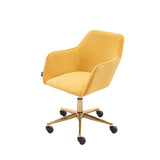 💺 Ergonomic Gaming Office Chair – Adjustable Height 360° Swivel Computer Desk Chair for Work & Study (Yellow)