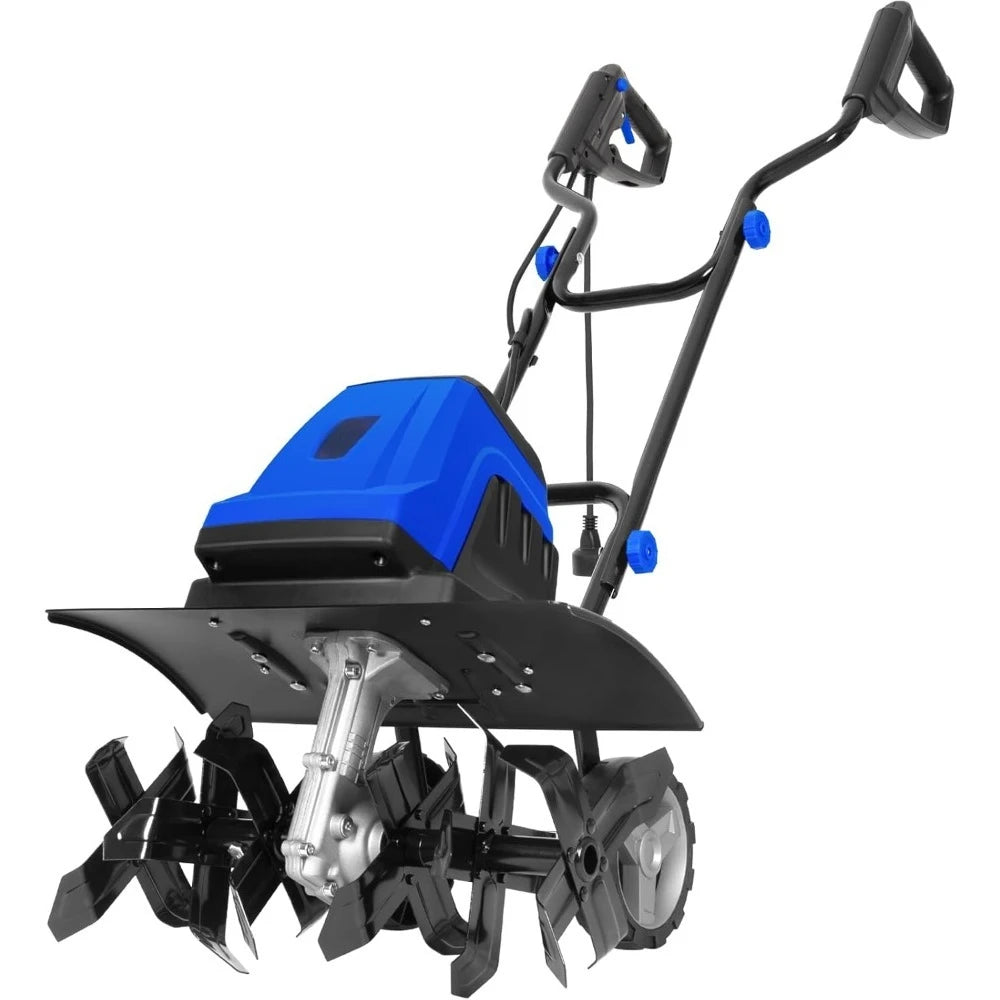18-Inch Corded Electric Tiller Cultivator – 15 Amp Motor, 6 Steel Tines Garden Rototiller for Soil Preparation