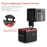 Melery International Travel Smart Adapter – Universal Plug with USB & Type-C Charger for US/EU/UK/AU